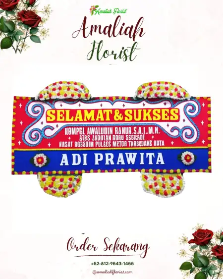 Papan Bunga Ucapan Selamat Wedding Outdoor Anyer